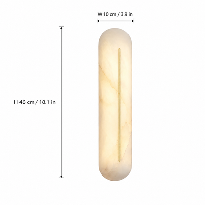 Living Room Wall Sconce | Spanish Alabaster Minimalist | Valora