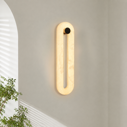 Living Room Wall Sconce | Spanish Alabaster Minimalist | Orelis