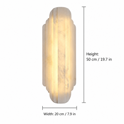 Living Room Wall Sconce | Spanish Alabaster Art Deco | Arcelis