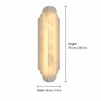 Living Room Wall Sconce | Spanish Alabaster Art Deco | Arcelis