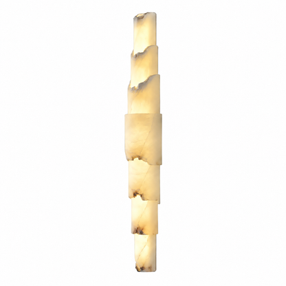 Bedroom Wall Sconce | Layered Alabaster Organic Modern | Stravelle