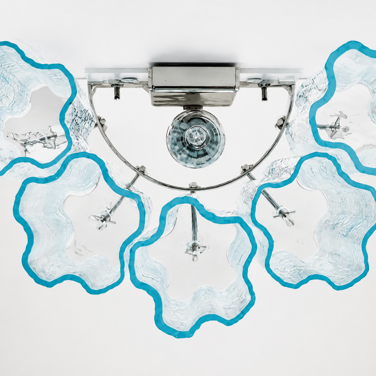 Bedroom Wall Sconce | Murano-Style Fluted Glass | Mirelle