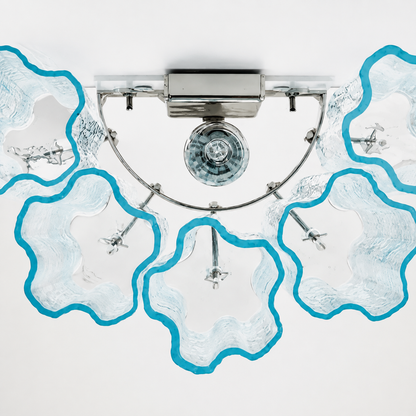 Bedroom Wall Sconce | Murano-Style Fluted Glass | Mirelle