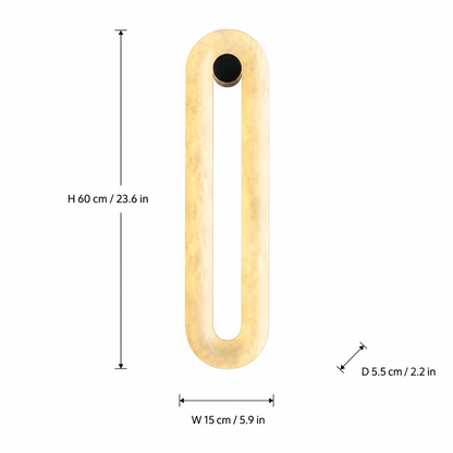 Living Room Wall Sconce | Spanish Alabaster Minimalist | Orelis