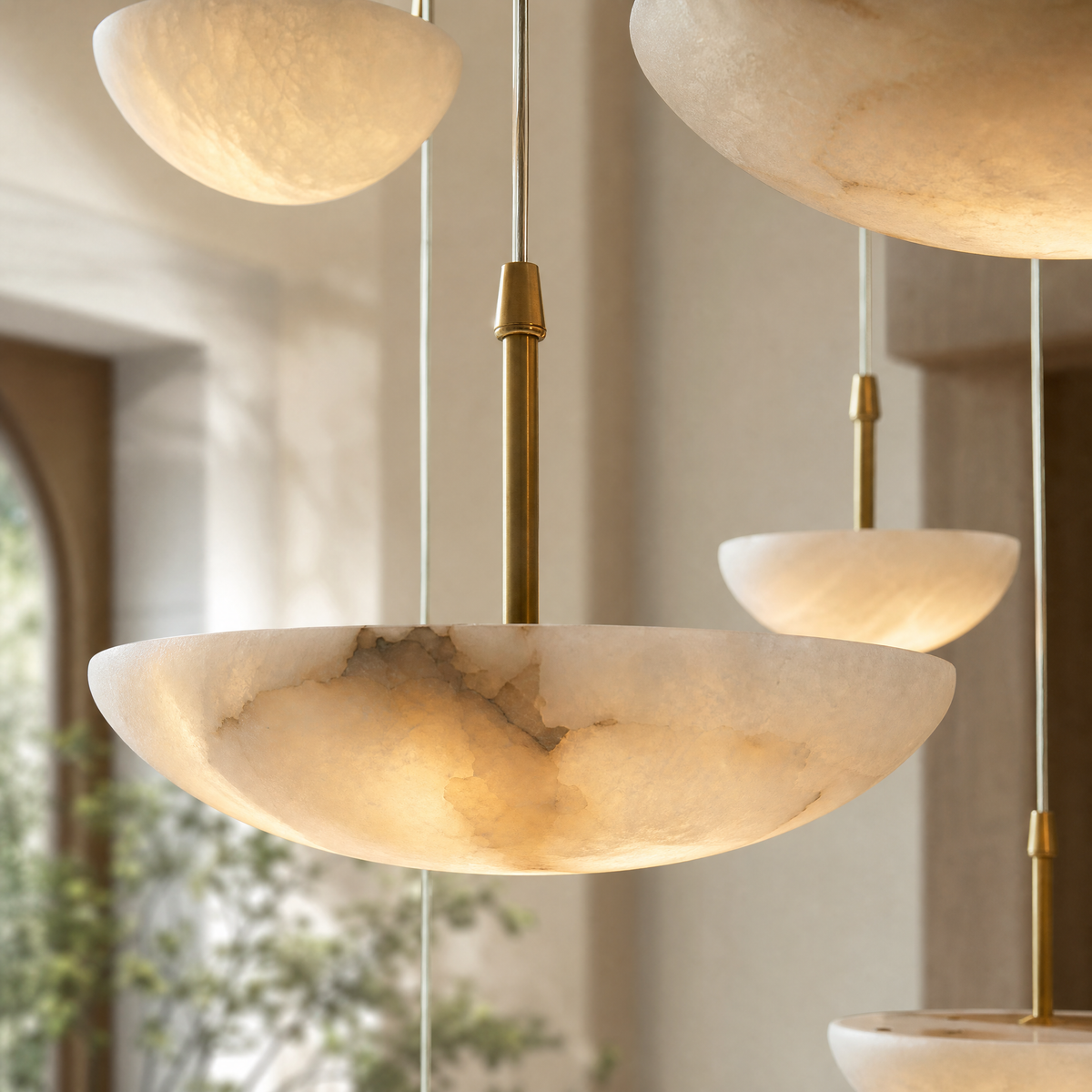 Iloen Modern Alabaster Pendant Light Fixtures