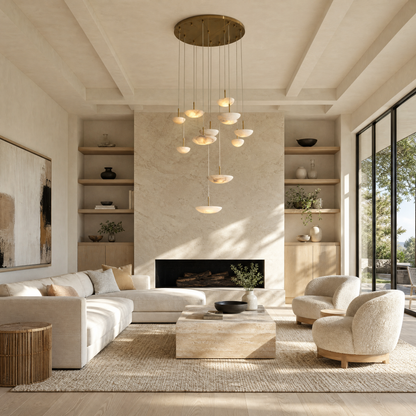 Iloen Modern Alabaster Pendant Light Fixtures