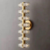 Claire Crystal Wine Cup Linear Wall Sconces 14-Light