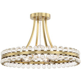 Caven 4 Light Semi Flush Ceiling Light 18''