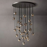 Balelly Smoke Crystal Round Chandelier 40"