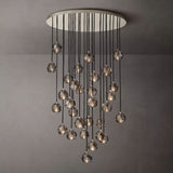 Balelly Smoke Crystal Round Chandelier 40"