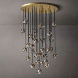 Balelly Smoke Crystal Round Chandelier 40"