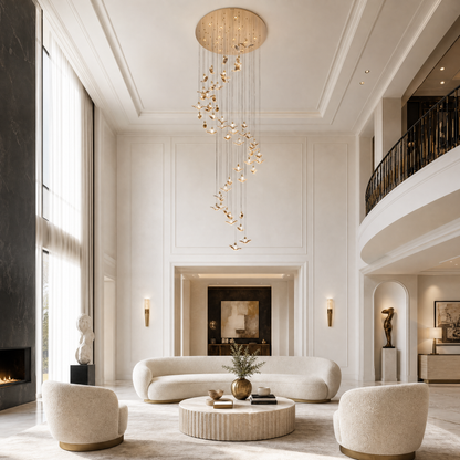 Oraen Cascading Handmade Glass Chandelier