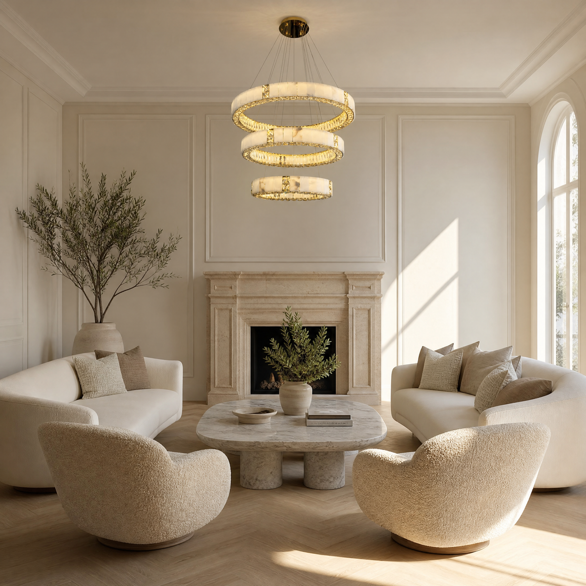 Paeen Modern Tiered Ring Chandelier
