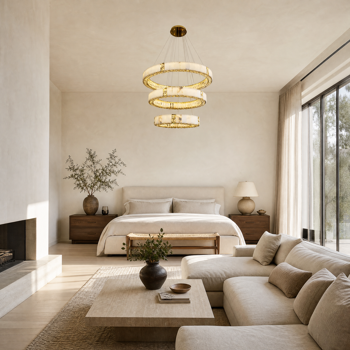 Paeen Modern Tiered Ring Chandelier