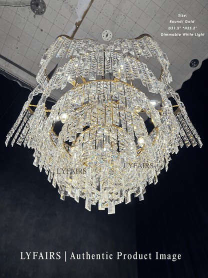 Crystal Tassel Chandelier Set For Living Room/Dining Room/Bedroom