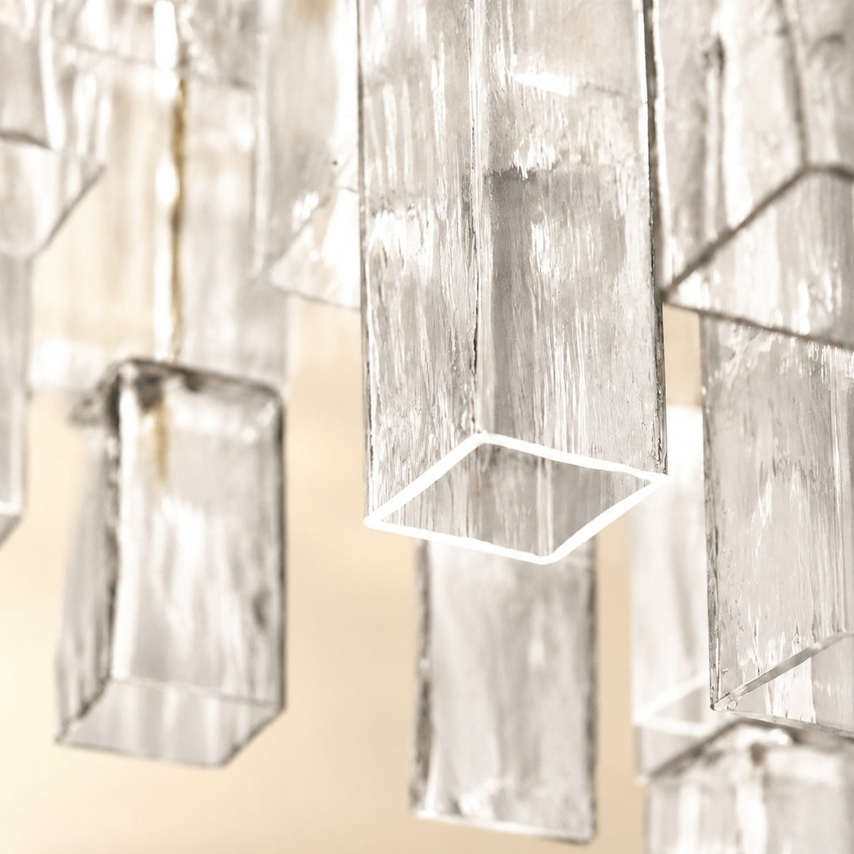 Crystara Art Deco Glass Flush Mount
