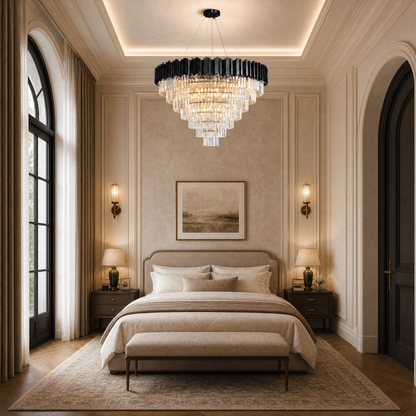 Preston Crystal Round Chandelier 39.4"D