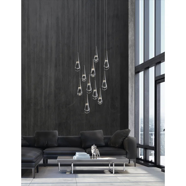 Pluvia 11-Light Chandelier Pendant For Living room Family room Dining Room Bedroom
