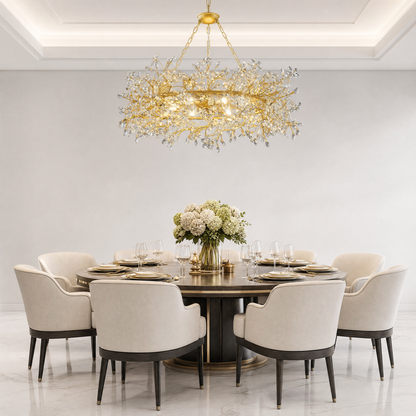 Rowan Twig Modern Round Chandelier 39"D