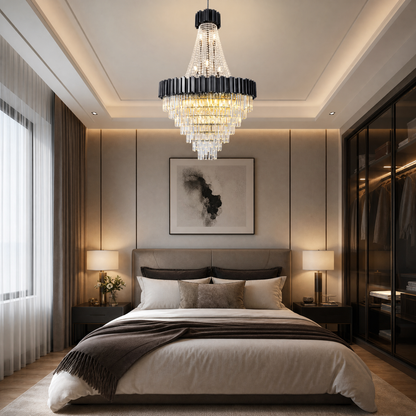 Preston Contemporary Crystal Round Chandelier