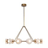 Dahlia Alabaster Chandelier 46''D