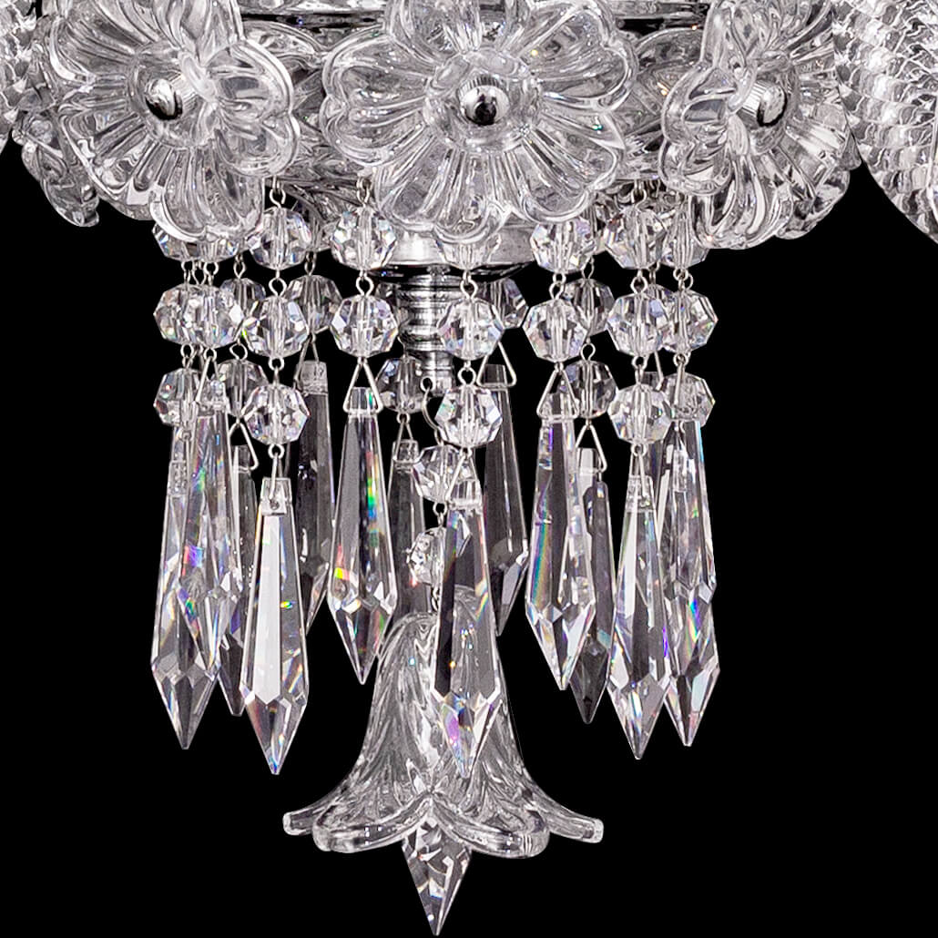 Elegance Candle Crysara Crystal Wall Sconce With Bell