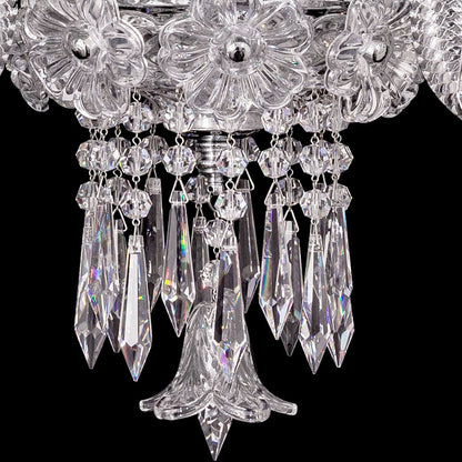 Elegance Candle Crysara Crystal Wall Sconce With Bell