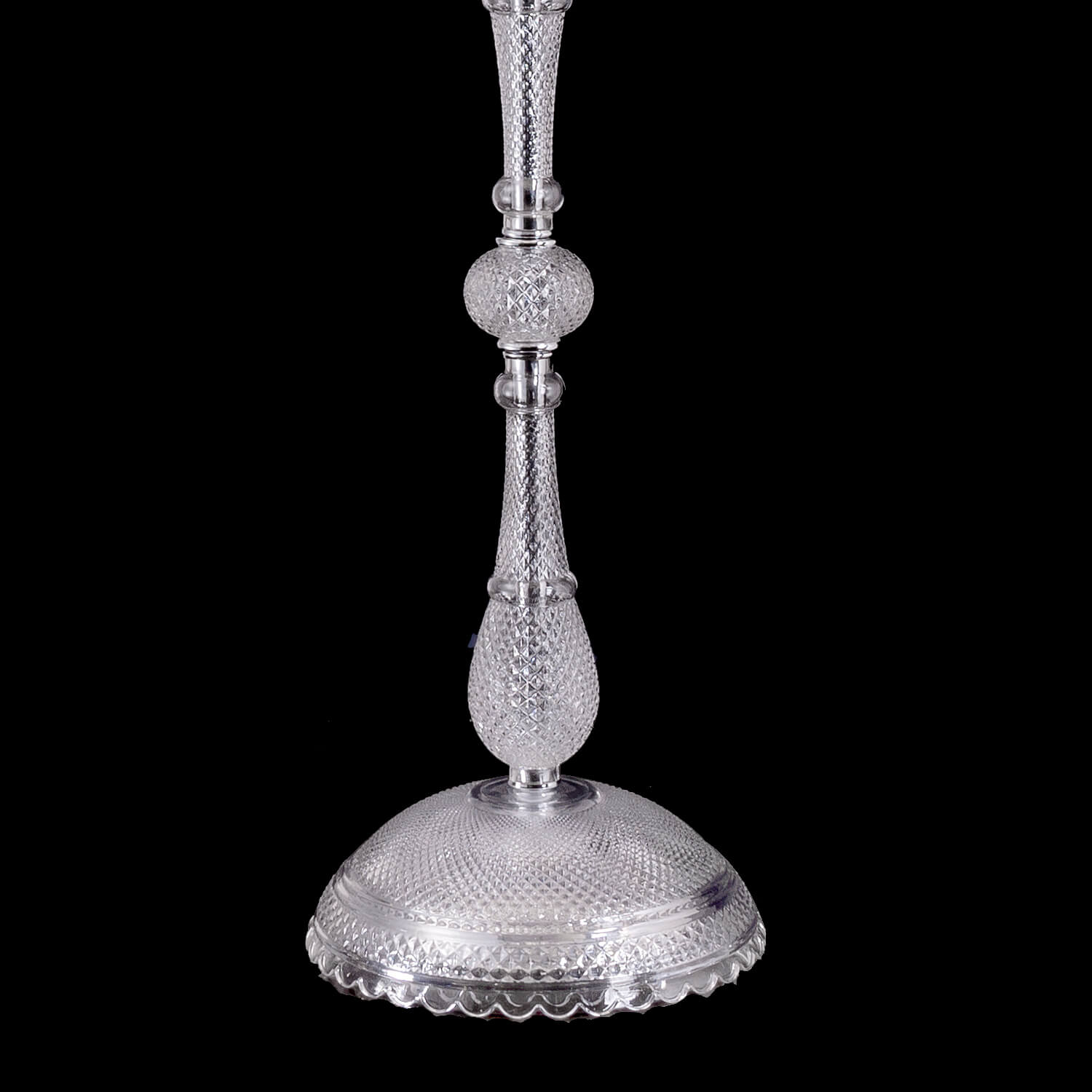 Zénith Crystal Candelabra With Fabric Shade