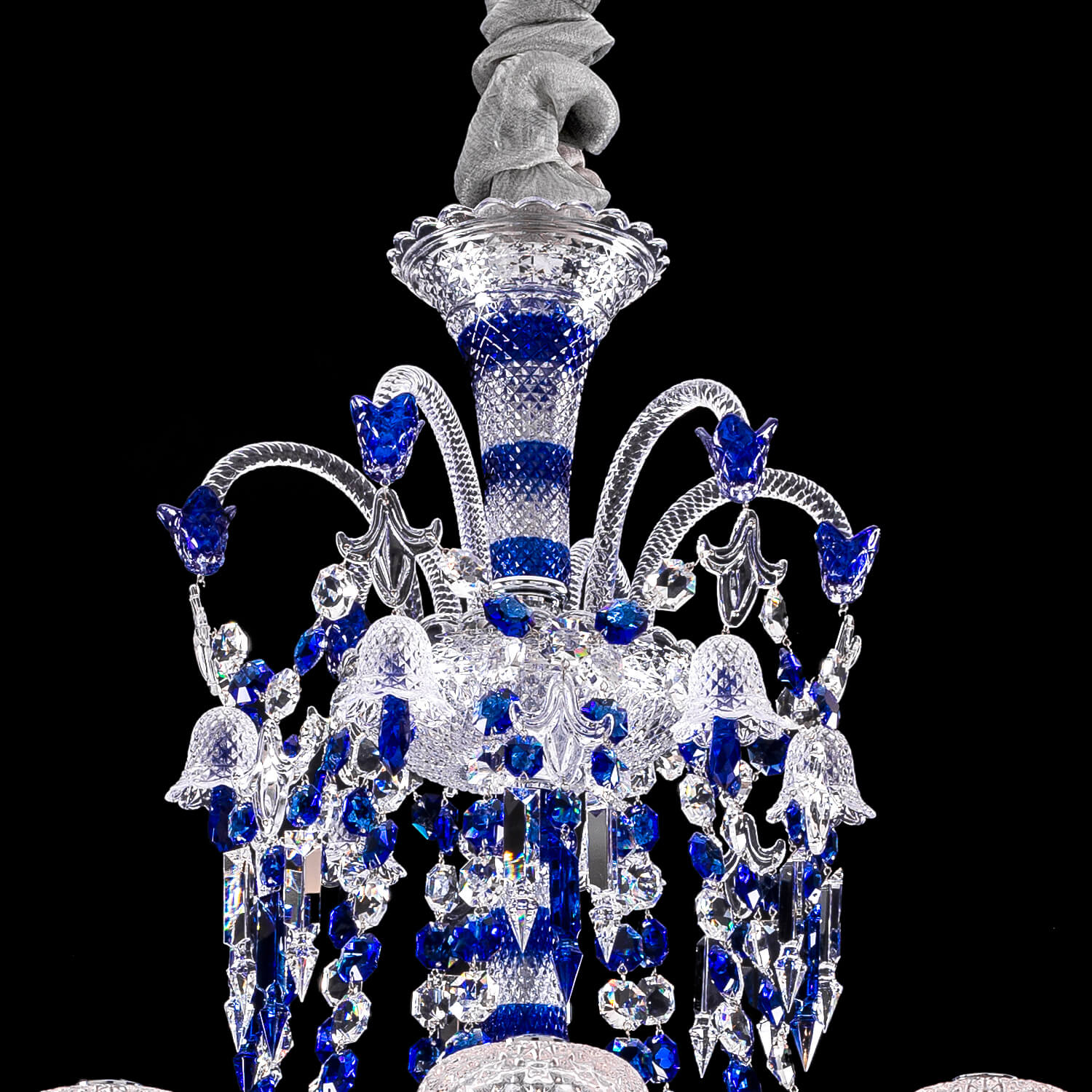 Crysara Zenith Faunacrystopolis Blue Crystal Chandelier