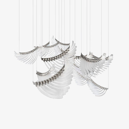 Bird Feather Wings LED Chandelier