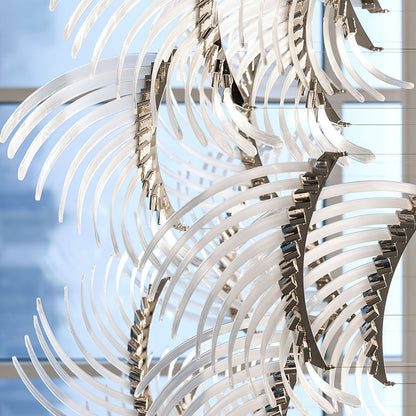 Bird Feather Wings LED Chandelier