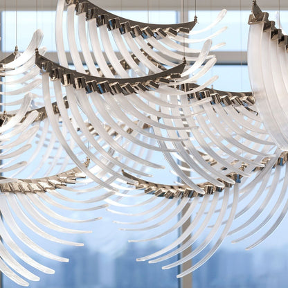 Bird Feather Wings LED Chandelier