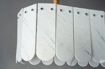 Modern Layered Luxury stone Linear Chandelier