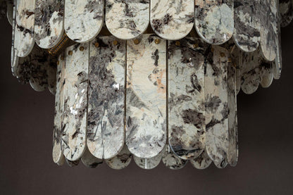 Grand Four-Tier Snowcrest White Luxury stone Chandelier