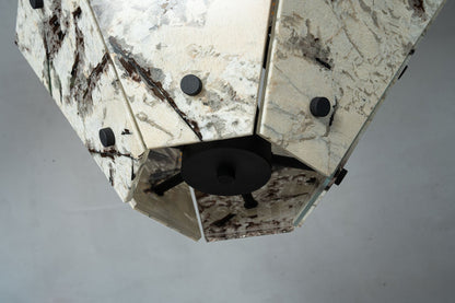 Modern Faceted Snowcrest White Luxury stone Chandelier