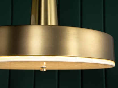 Modern Luxury Stone LED Disc Pendant Chandelier