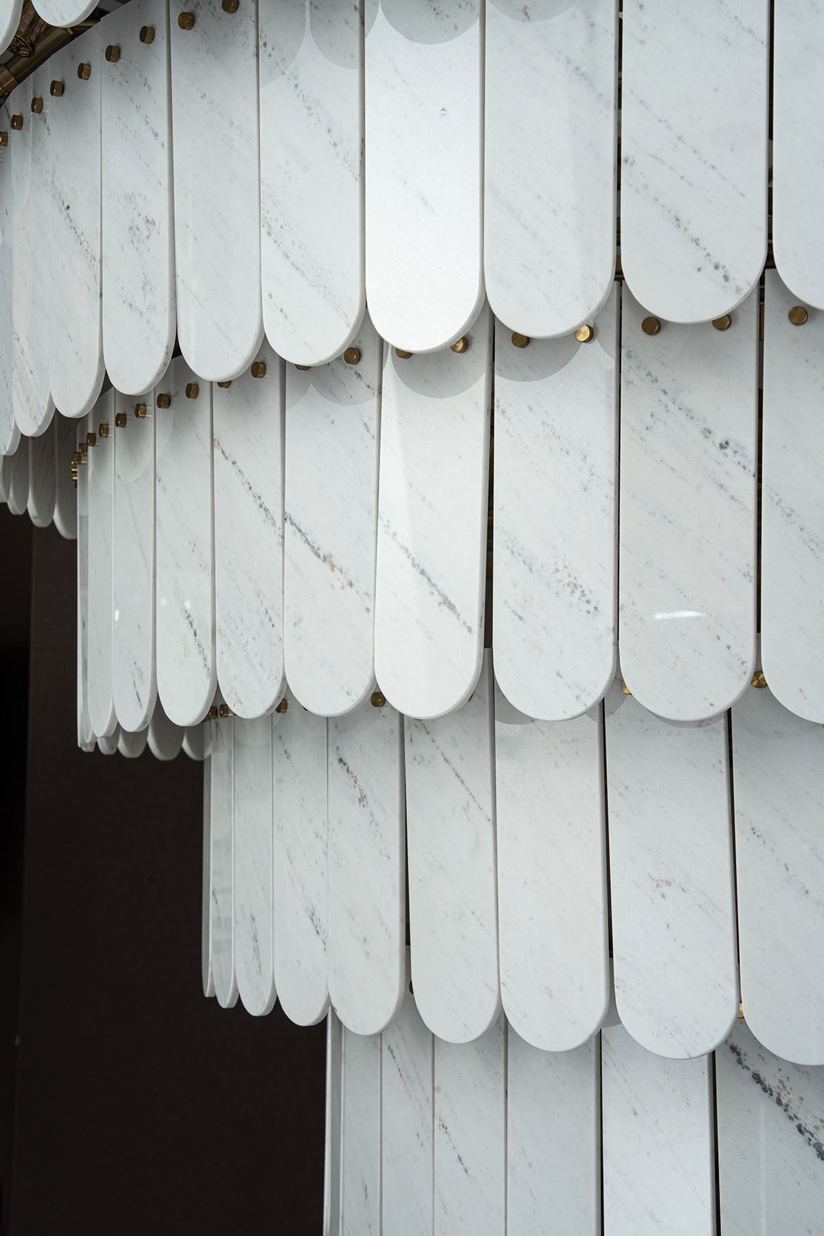 Grand Nine-Tier Yugoslav White Luxury stone Chandelier