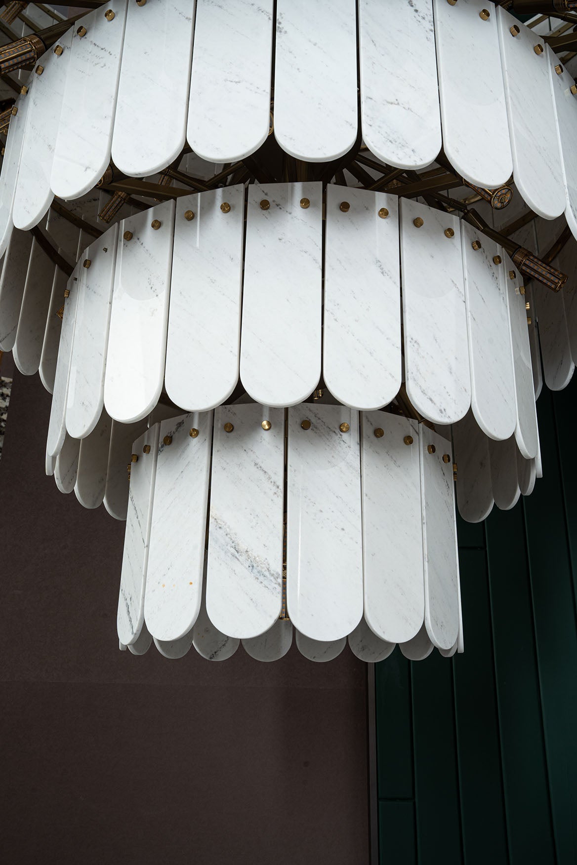 Grand Nine-Tier Yugoslav White Luxury stone Chandelier