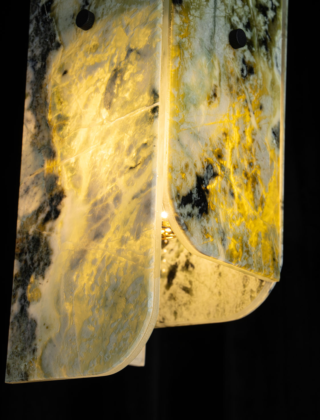 Modern Sculptural LuxuryStone Pendant Light