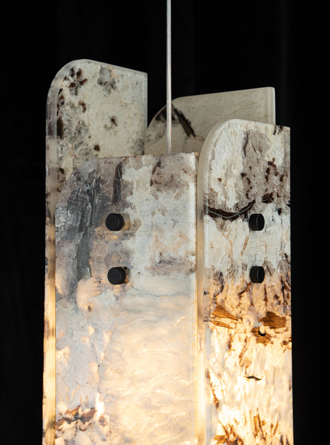 Modern Sculptural LuxuryStone Pendant Light