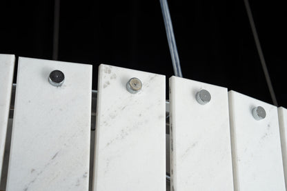 Modern Two-Tier Luxury Stone Round Chandelier