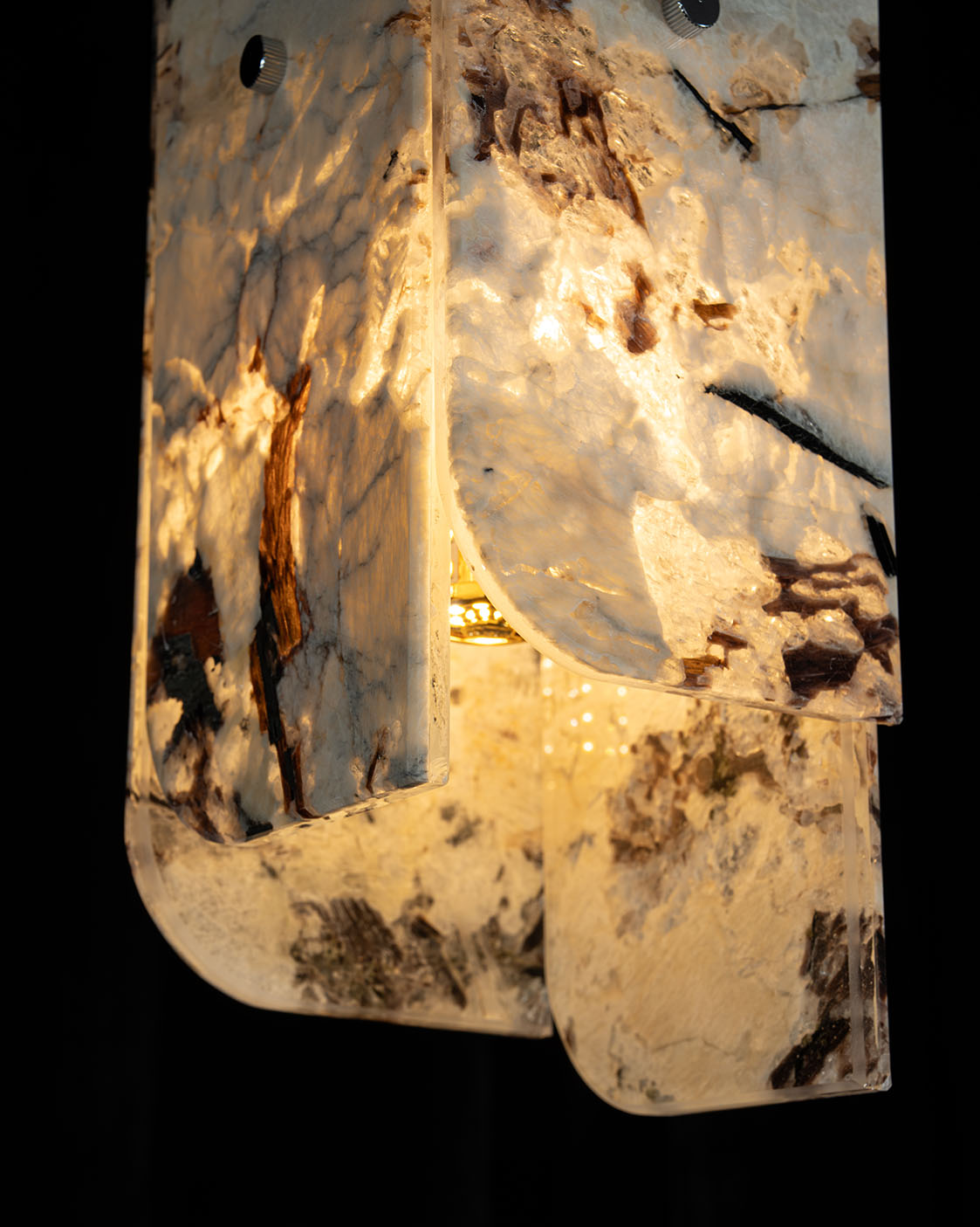 Modern Sculptural LuxuryStone Pendant Light