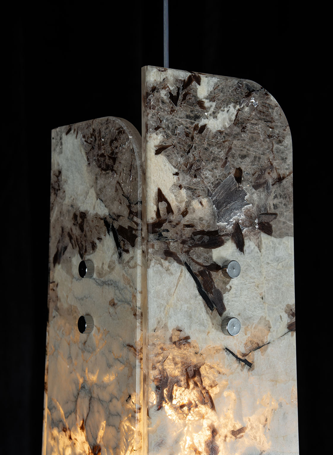 Modern Sculptural LuxuryStone Pendant Light