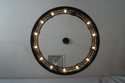 Modern Sculptural Luxury Stone Drum Chandelier