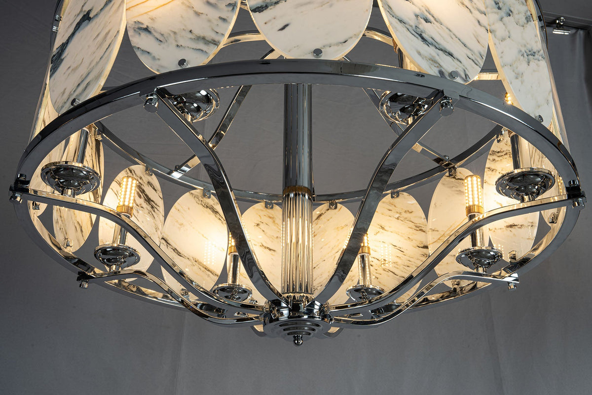 Vintage Lantern Luxury Stone Chandelier