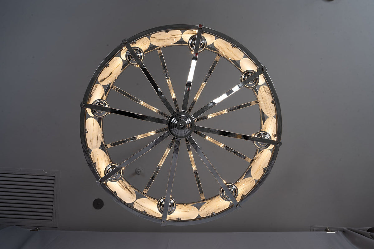 Vintage Lantern Luxury Stone Chandelier