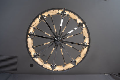Vintage Lantern Luxury Stone Chandelier
