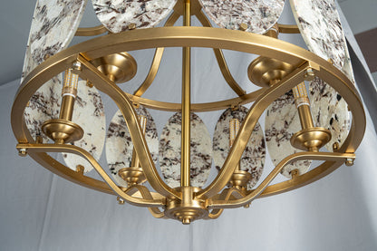 Vintage Lantern Luxury Stone Chandelier
