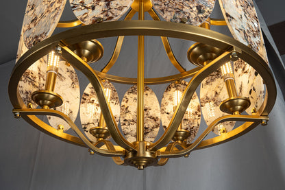 Vintage Lantern Luxury Stone Chandelier