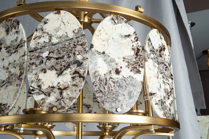 Vintage Lantern Luxury Stone Chandelier